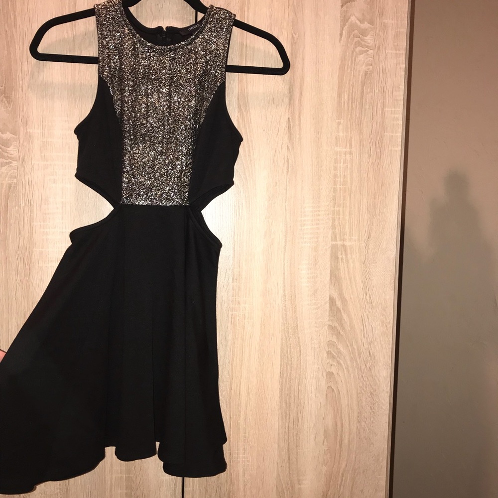 Women’s black cutout dress